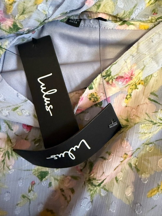 Lulus Easily Beloved Light Blue Floral Ruffled Asymmetrical Top & Maxi Skirt - Picture 8 of 13